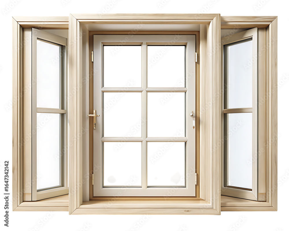 Window Frames Isolated on White Background as Transparent. PNG. AI ...