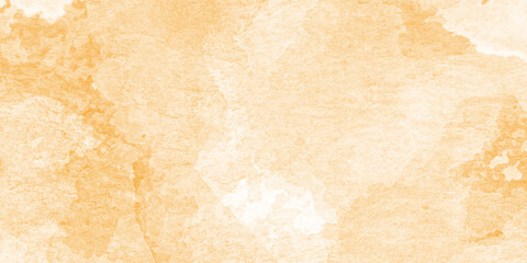 Wall Mural - abstract orange vector watercolor background, hand painted watercolor, soft textured on wet white pa