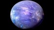 © ZayMO - SFERA CELESTE BLU E VIOLA, TEXTURE SPAZIALE, RENDERING HDR