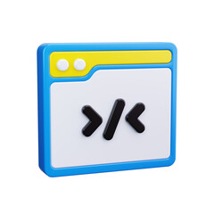 code 3d render icons