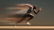 © Atthawut - Male high speed running with motion blurred
