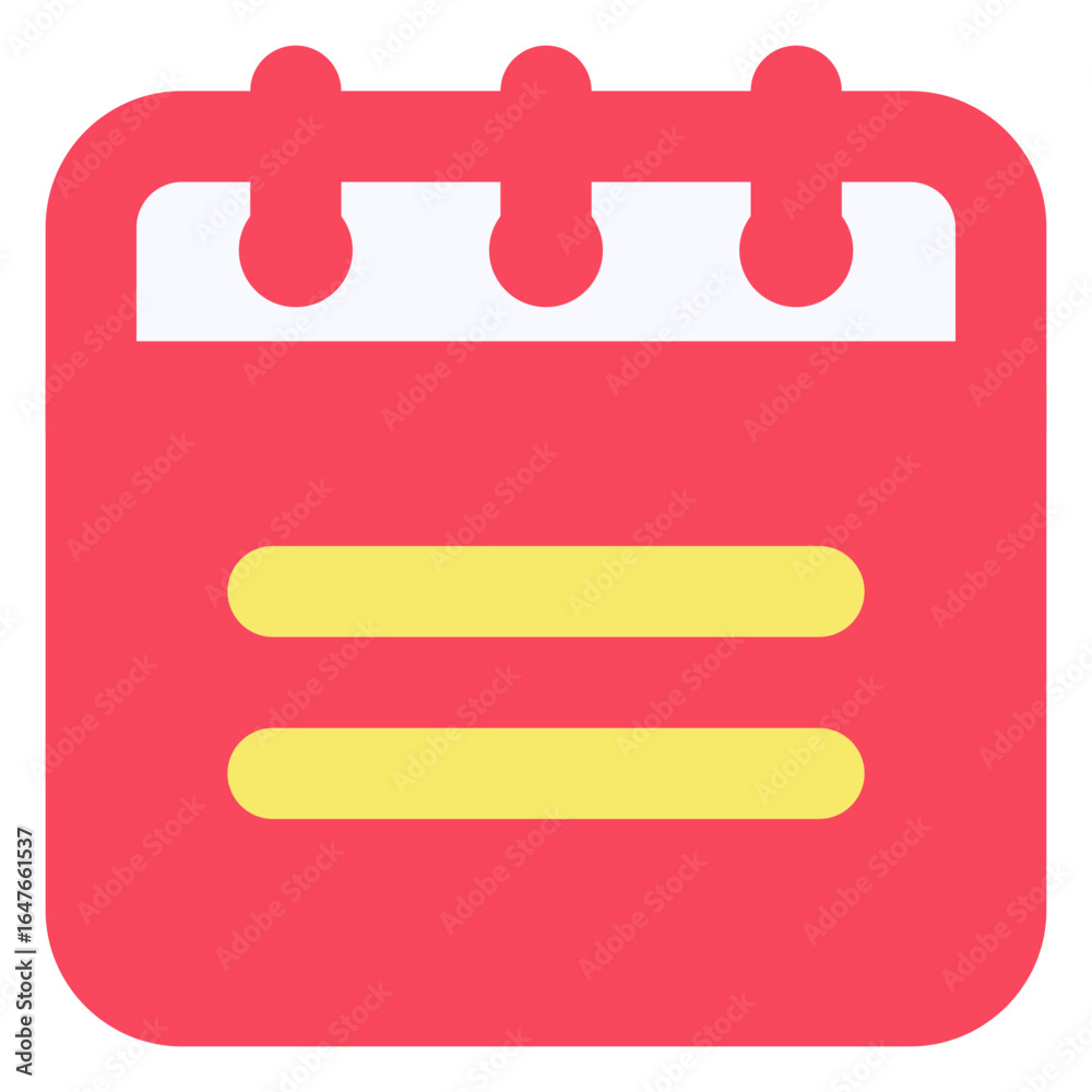Calendar Icon with twoLines