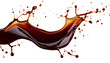 © Pankaj Kumar - Splash of dark soy sauce isolated on black background with fluid motion