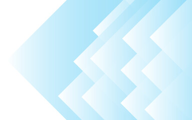 Canvas Print - abstract minimalist geometric background with overlapping translucent blue diamond shapes. soft grad