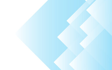 Canvas Print - abstract minimalist geometric background with overlapping translucent blue diamond shapes. soft grad