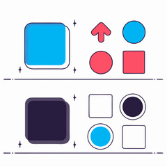set of vector icons for web design