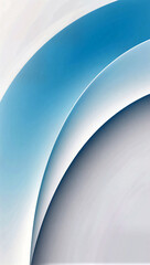 Wall Mural - elegant blue and white abstract curves blending artfully