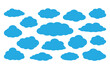 © Welcome - Cloud icon set, vector Cloud symbols for web, mobile.Cloud computing icon. Set of icons for data storage, download, upload, database, server.Vector illustration