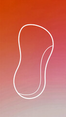 Wall Mural - abstract smooth shape on a gradient background illustration