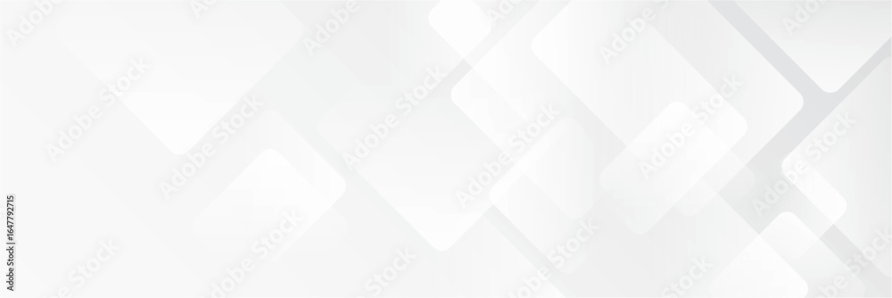 Modern abstract white and gray geometric background with overlapping ...