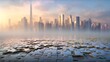 © Muhammad - Puzzles meet the city: Abstract concept shows jigsaw puzzle on cityscape background. For marketing, design, editorial, and web use.