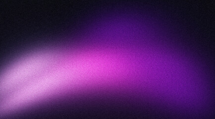 Wall Mural - glowing abstract grainy background, in purple pink white and black noise texture color gradient shap