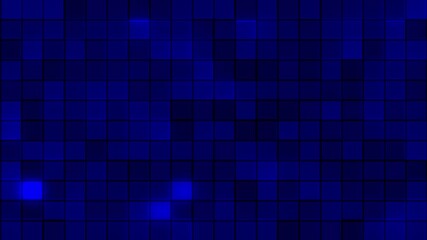 Wall Mural - blue glowing digital grid tiles animation background, modern abstract technology motion design patte
