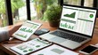 © Hidayahtridesign - A focused professional analyzes financial data displayed across multiple screens, utilizing charts and calculations to assess performance and inform strategic decisions in a modern workspace.