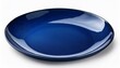 © Cynthia - isolated dark blue ceramic plate round and empty viewed from the top on a white background