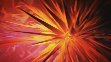 Abstract Geometric Shapes Exploding with Dynamic Color and Light