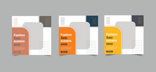modern social media design template vector