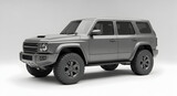 Modern gray off-road SUV vehicle with rugged tires and sleek design suitable for adventure travel outdoor exploration and urban driving in various terrains