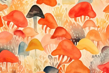 Wall Mural - png mushrooms backgrounds fungus food.