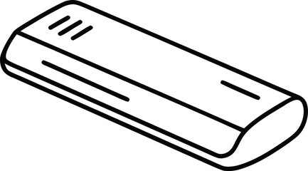 ac remote outline vector illustration