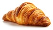 © Hasnain - Delicious fresh baked croissant pastry isolated on white background for breakfast or bakery concept idea