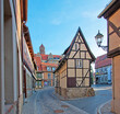 Finkenherd in Quedlinburg mit Blick zur Stiftskirche