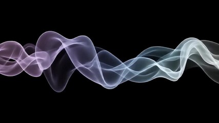 Wall Mural - gradient smoke effect overlay isolated on alpha background