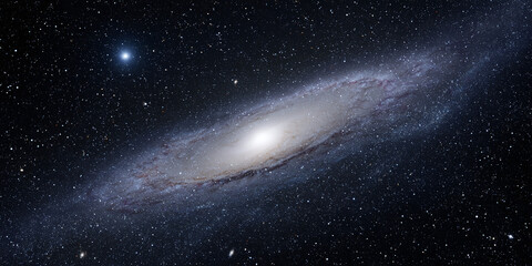 Wall Mural - Stunning Vertical Cosmic View of a Glowing Nebula with Distant Stars and Galactic Wonders in Deep Space