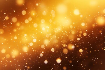 Canvas Print - elegant golden bokeh lights abstract background illustration for festive and luxury events