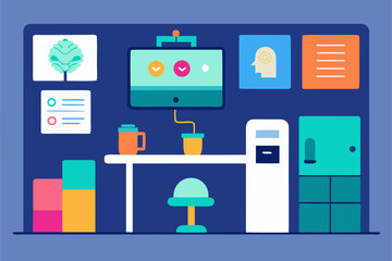 A vector set of flat icons for business, technology, web design, and mobile interfaces