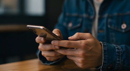 Man Using Smartphone, Mobile Technology Concept