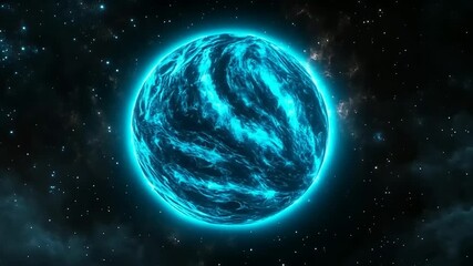 Wall Mural - Luminous celestial body in deep space
