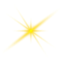 Wall Mural - transparent yellow sunlight special lens flash light effect. front solar flare lenses. glowing light