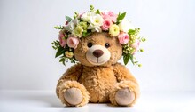 Teddybär Mit Rosenstrauß – 25 Cm Plüschbär Mit Abnehmbarem Hut & Magnetischen Pfoten – Weiches Kuscheltier Aus Polyester Mit PP-Füllung – Perfektes Geschenk Für Valentinstag, Geburtstag, Jahrestag – Für Freundin, Frau Oder Kinder