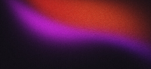 Wall Mural - abstract glowing grainy noise texture background, with purple red and color gradient shape, black ba