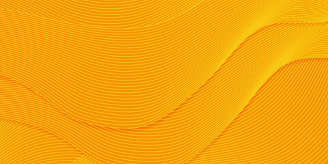 Wall Mural - vector orange line background curve element with white space for text and message design, overlappin