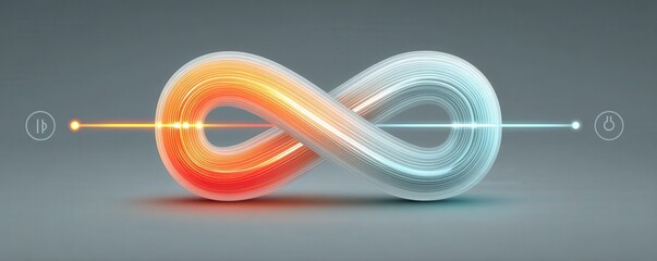 Wall Mural - Infinite Flow of Data and Energy