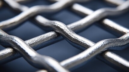Intricate Metal Mesh Weave | Industrial Textured Pattern
