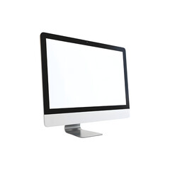blank computer screen mockup for design and presentation purposes