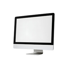 blank computer screen mockup for design and presentation purposes
