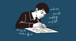 © dikifajarfadilah - Solving Math Problems Student Writing Equations