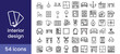 © Rezhwan - Interior design icon set for home decor, furniture, and decoration, with symbols for a house, room, plan, and style.