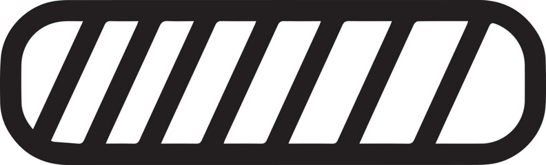 Modern battery icon with striped design indicating charging status, ideal for technology interfaces and app designs, scalable vector graphic included