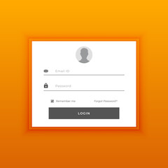business login page form template for website access