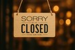 © Media Srock - Closed sign hanging on a shop window.