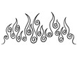 © MD MAHBUBUR RAHMAN R - Line Art Flame Illustrations Pack: A Vector Outline Set of Stylized and Dynamic Fire and Flame Shapes, Perfect for Graphic Design, Tattoos, Decals, and Retro or Modern Visual Concepts.