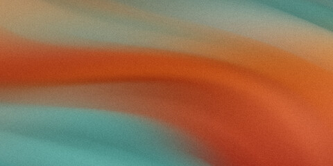 Wall Mural - a grainy abstract background features smooth gradients of orange and blue, creating a modern and art