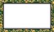 © Raj - Green and yellow decorative border frame featuring a white center for text or design.