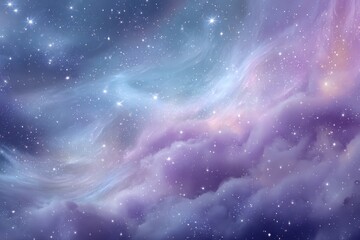 Wall Mural - vibrant unicorn galaxy light filled with shimmering stars and ethereal clouds illuminated by cosmic 