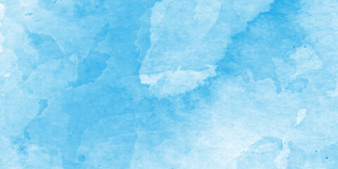 Canvas Print - abstract white and blue watercolor paper texture illustration for grunge design, abstract hand paint